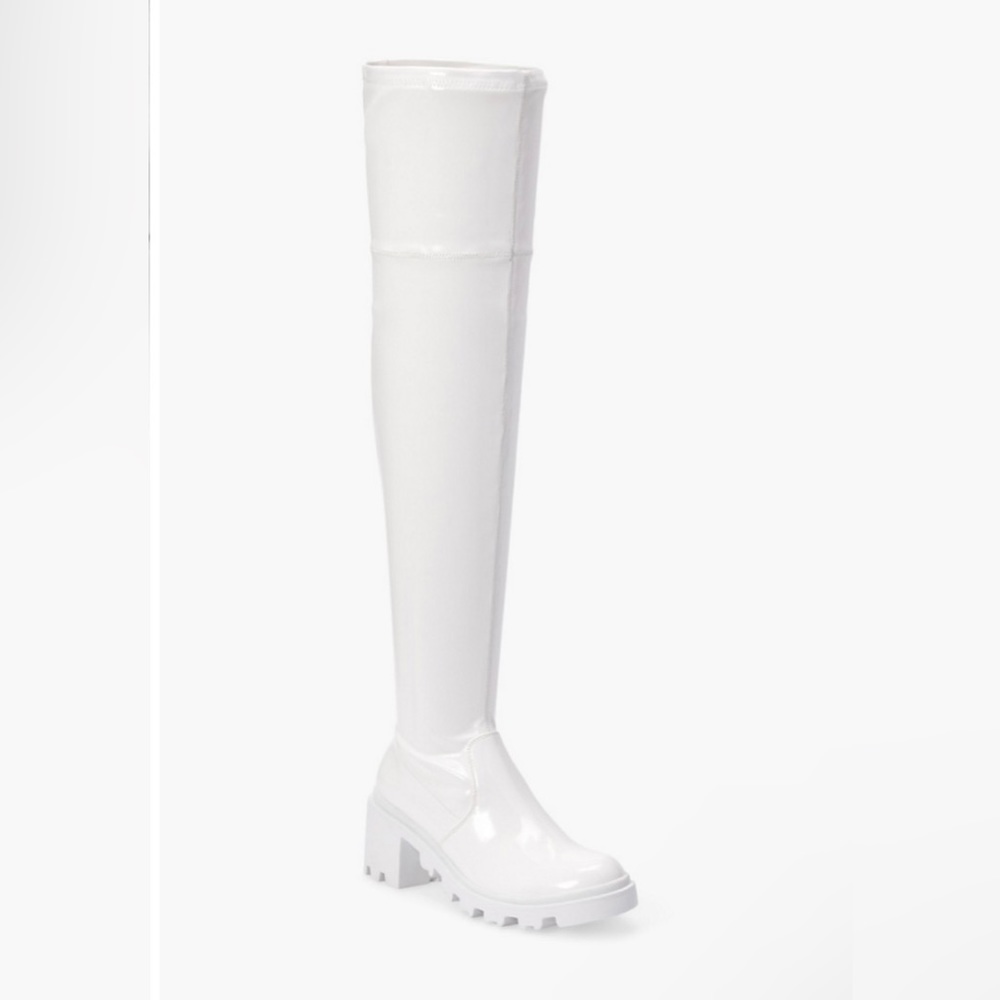JustFab Jordane Lug Sole Over-The-Knee Boot